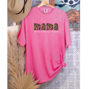 LEOPARD MAMA W/ KIDS NAMES - CUSTOM TRANSFER