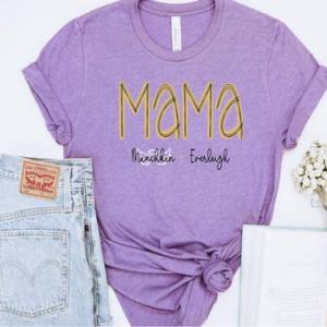 MUSTARD COLORED TITLE W/ KID NAMES - CUSTOM TRANSFER