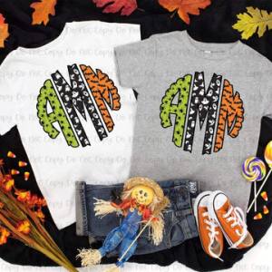 HALLOWEEN MONOGRAM - CUSTOM TRANSFER