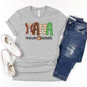 BASEBALL TITLE W/ KIDS NAME - CUSTOM TRANSFER