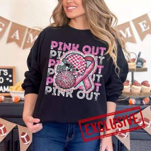 PINK OUT CHEER W/HELMET *OLLIE & CO. EXCLUSIVE* - DTF TRANSFER