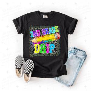 2ND GRADE DRIP - DTF TRANSFER