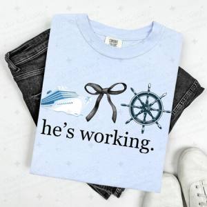 COQUETTE HE'S WORKING - CAPTAIN/CRUISE - DTF TRANSFER