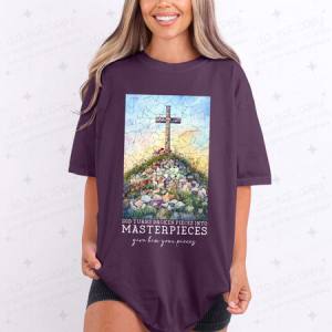 GOD TURNS BROKEN PIECES INTO MASTERPIECES - DTF TRANSFER