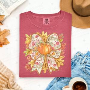 COQUETTE FALL FLORAL DOODLE - DTF TRANSFER