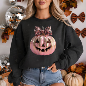 COQUETTE HOLOGRAPHIC JACK O LANTERN - DTF TRANSFER