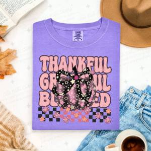 COQUETTE THANKFUL GRATEFUL BLESSED - DTF TRANSFER