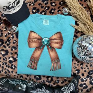 COQUETTE TURQUOISE BOW - DTF TRANSFER