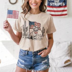 PATRIOTIC DOG - DTF TRANSFER