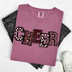 CHEER - MAROON - DTF TRANSFER