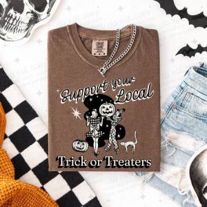 SUPPORT YOUR LOCAL TRICK OR TREATERS - DTF TRANSFER