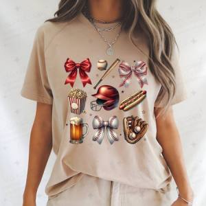 COQUETTE BASEBALL COLLAGE - DTF TRANSFER