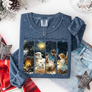 OH COME LET US ADORE HIM - DTF TRANSFER