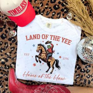 LAND OF THE YEE HOME OF THE HAW - DTF TRANSFER