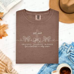 COQUETTE GRATEFUL THANKFUL BLESSED - DTF TRANSFER