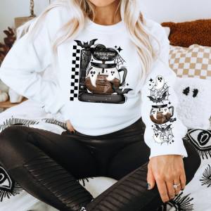 FRESHLY BOOD COFFEE - FRONT+SLEEVE - DTF TRANSFER