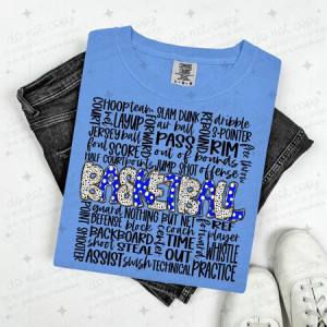 BASKETBALL - ROYAL BLUE - DTF TRANSFER