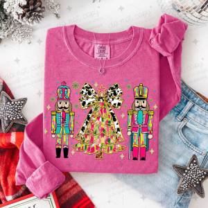 COQUETTE NUTCRACKERS WITH A CHRISTMAS TREE - DTF TRANSFER