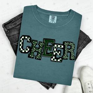 CHEER - DARK GREEN - DTF TRANSFER