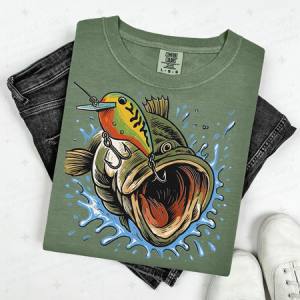 HOOKED BASS - DTF TRANSFER