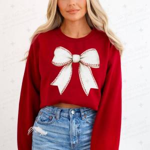 COQUETTE BASEBALL BOW - DTF TRANSFER
