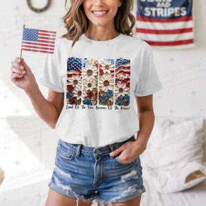 LAND OF THE FREE BECAUSE OF THE BRAVE - DTF TRANSFER