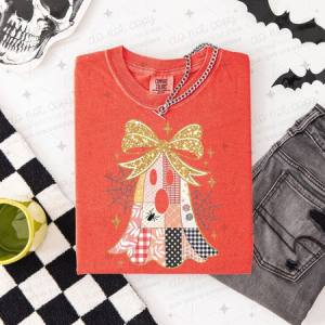 COQUETTE PATCH WORK GHOST - FAUX SEQUIN - DTF TRANSFER