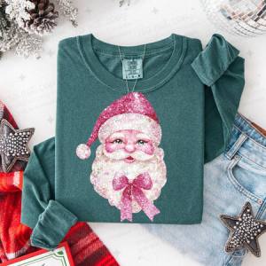 COQUETTE SANTA - FAUX SEQUIN - DTF TRANSFER