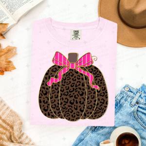COQUETTE ANIMAL PRINT PUMPKIN - DTF TRANSFER