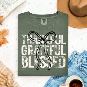 COQUETTE THANKFUL GRATEFUL BLESSED - DTF TRANSFER