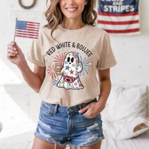 RED WHITE & BOUJEE - DTF TRANSFER