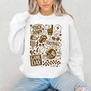 COQUETTE FOOTBALL DOODLE - DTF TRANSFER