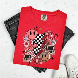 RETRO FOOTBALL - RED - DTF TRANSFER