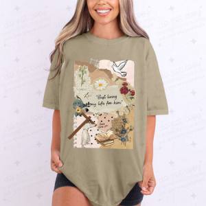 JUST LIVING MY LIFE FOR HIM - DTF TRANSFER