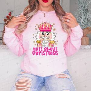 NUTS ABOUT CHRISTMAS - FAUX GLITTER - DTF TRANSFER