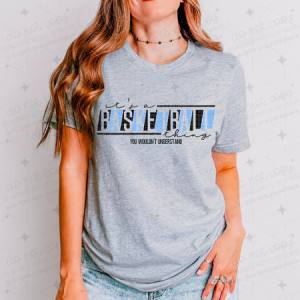 IT'S A BASKETBALL THING - COLUMBIA BLUE/BLACK - DTF TRANSFER