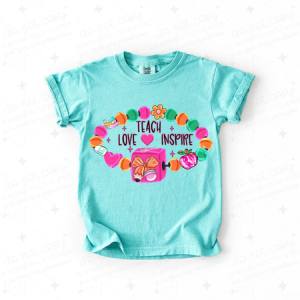 COQUETTE TEACH LOVE INSPIRE - DTF TRANSFER