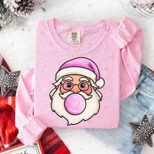 BUBBLE GUM SANTA - DTF TRANSFER