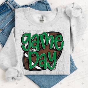 GAME DAY - KELLY GREEN - DTF TRANSFER