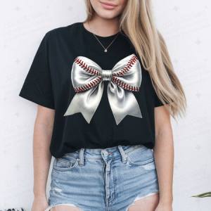 COQUETTE BASEBALL BOW - DTF TRANSFER