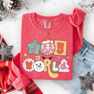 JOY TO THE WORLD - DTF TRANSFER