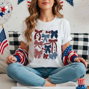 COQUETTE PATRIOTIC BOWS - DTF TRANSFER