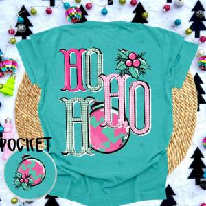 HO HO HO - FRONT+BACK - DTF TRANSFER