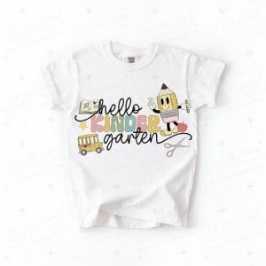 HELLO KINDERGARTEN - BOY - DTF TRANSFER