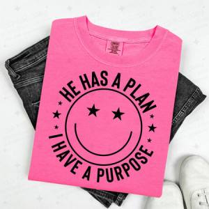 HE HAS A PLAN I HAVE A PURPOSE - STAR EYES - DTF TRANSFER