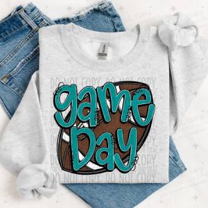 GAME DAY - TEAL - DTF TRANSFER