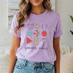 SUMMER VIBES GRID - DTF TRANSFER