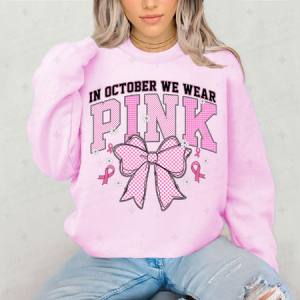 COQUETTE IN OCTOBER WE WEAR PINK - DTF TRANSFER