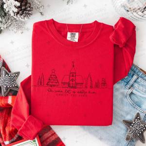 OH COME LET US ADORE HIM - BLACK TEXT - DTF TRANSFER