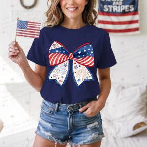 COQUETTE PATRIOTIC BOW - DTF TRANSFER